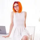 Elin Holm in 'Elin Holm, Nerdy Teen Debuts with Anal'